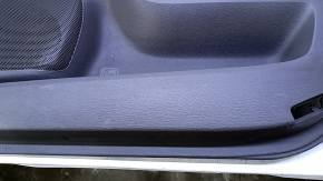 Door trim card front right Toyota Sienna 11-12 gray with beige insert plastic, armrest beige leather, no backlight, scuffs, scratches used