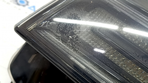 Headlight front left complete Jeep Grand Cherokee WK2 16-18 xenon, dark, without washer, sand, plaque from inside glass used