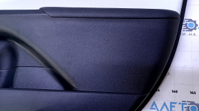 Door trim card front right Toyota Prius 50 16- black with white insert plastic, armrest black leather, scuffs used