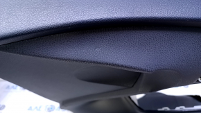 Door trim card front right Toyota Prius 50 16- black with black insert plastic, armrest black leather, butt, scuffs Used