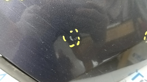 Front bumper bare top part under the trim Jeep Grand Cherokee WK2 17- graphite, dented, torn, scratches, broken guide, non-factory holes Used