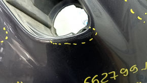 Front bumper bare top part under the trim Jeep Grand Cherokee WK2 17- graphite, dented, torn, scratches, broken guide, non-factory holes Used