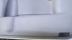 Door trim card front right Toyota Camry v50 12-14 usa gray with black insert leather white stitching, armrest gray leather, dents, abrasions, pokes, nicks Used