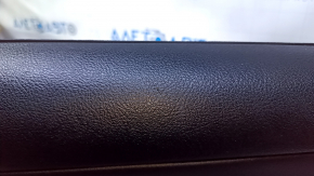 Door trim card front right Toyota Camry v50 12-14 usa gray with black insert leather white stitching, armrest gray leather, dents, abrasions, pokes, nicks Used
