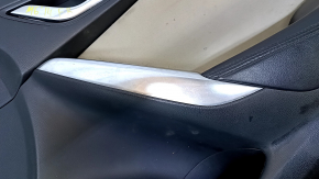 Door trim card front right Mazda 6 13-15 Sport black gray insert cloth, armrest black leather, chrome insert, dents, abrasions, scratches, for dry cleaning