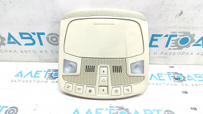 Front light Lincoln MKZ 13-16 under sunroof, beige. scratch, broken silk
