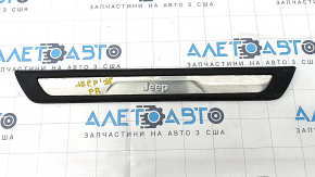 Door sill trim front right Jeep Grand Cherokee WK2 11-21 black with chrome, scratches, corrosion