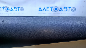 Door trim card front right Lexus RX350 RX450h 10-15 beige with beige insert leather, armrest beige leather, scratches, abrasions, dents, pokes, scuffs, armrest for re-upholstery