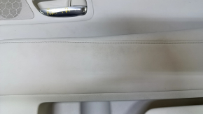 Door trim card front right Lexus RX350 RX450h 10-15 gray with gray insert leather, armrest gray leather, scuffs, bumps, abrasions, for dry cleaning