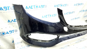 Bare front bumper Mercedes W213 E 300/350/400/450 17-20 for parking sensors, blue, broken fasteners, scratches, tear