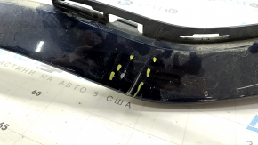 Bare front bumper Mercedes W213 E 300/350/400/450 17-20 for parking sensors, blue, broken fasteners, scratches, tear