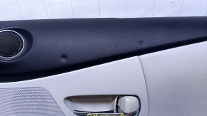 Door trim card front right Lexus RX350 RX450h 10-15 gray with gray insert leather, armrest gray leather, bumps, abrasions, dents