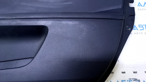 Door trim card front right Lexus ES300h ES350 13-18 black with black insert leather, armrest black leather, molding under wood gloss, scratches, scuffs, abrasions