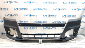 Bare front bumper Audi Q7 16-19 S-line without parking sensors under the washer
