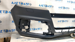 Bare front bumper Audi Q7 16-19 S-line without parking sensors under the washer