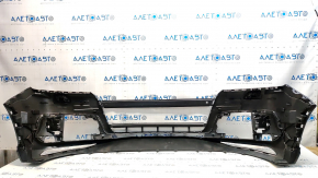 Bare front bumper Audi Q7 16-19 S-line without parking sensors under the washer