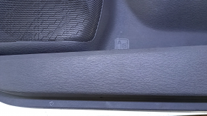 Door trim card front right Toyota Sienna 11-12 gray with beige insert plastic, armrest beige leather, plastic turned white, scuffs, scratches