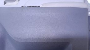 Door trim card front right Toyota Sienna 11-12 gray with beige insert plastic, armrest beige leather, scuffs, scratches