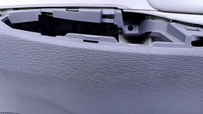 Door trim card front right Toyota Sienna 11-12 gray with beige insert plastic, armrest beige leather, no backlight, scuffs, scratches