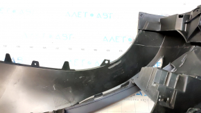 Bare front bumper Audi Q7 16-19 S-line without parking sensors under the washer, dented