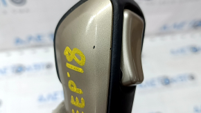 Gear knob Jeep Grand Cherokee WK2 17 - beige, black leather, worn, scratches