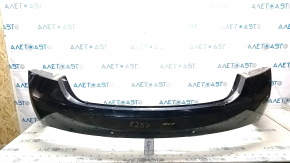 Rear bumper bare Lincoln MKZ 17-20 upper part, for 4 parking sensors, black G1, broken mount, bent