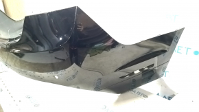 Rear bumper bare Lincoln MKZ 17-20 upper part, for 4 parking sensors, black G1, broken mount, bent