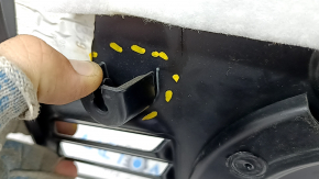 Right arch trim Jeep Grand Cherokee WK2 16-20 black, for subwoofer, scratches, worn, broken fasteners, needs cleaning
