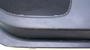 Door trim card front right Mazda 6 13-15 Touring black with beige insert leather, armrest black leather, chrome insert, scratches