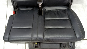 Left rear seat Jeep Grand Cherokee WK2 16-17 - black leather, heated, scratches, dry cleaning, missing plug