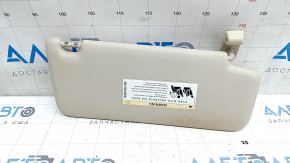 Left visor Mercedes W213 E 17-19 beige, without hook, broken mount, needs cleaning