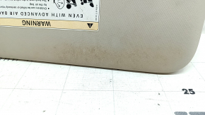 Left visor Mercedes W213 E 17-19 beige, without hook, broken mount, needs cleaning