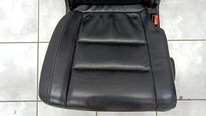 Right rear seat Jeep Grand Cherokee WK2 16-17 - black leather, heated, scratches, cracks, dry cleaning, missing plug