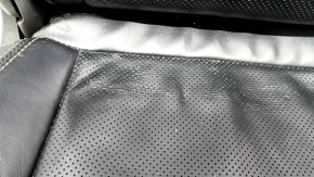 Right rear seat Jeep Grand Cherokee WK2 16-17 - black leather, heated, scratches, cracks, dry cleaning, missing plug