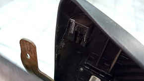 Driver's seat Jeep Grand Cherokee WK2 16-17 without airbag, electric, black leather, rusty at the bottom, dented, scratches, cracks, broken side pad fastener