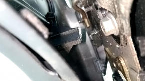 Driver's seat Jeep Grand Cherokee WK2 16-17 without airbag, electric, black leather, rusty at the bottom, dented, scratches, cracks, broken side pad fastener