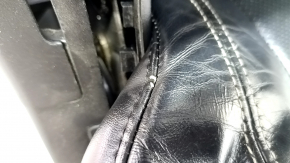 Driver's seat Jeep Grand Cherokee WK2 16-17 without airbag, electric, black leather, rusty at the bottom, dented, scratches, cracks, broken side pad fastener