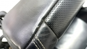 Driver's seat Jeep Grand Cherokee WK2 16-17 without airbag, electric, black leather, rusty at the bottom, dented, scratches, cracks, broken side pad fastener