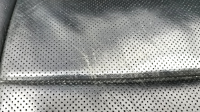 Driver's seat Jeep Grand Cherokee WK2 16-17 without airbag, electric, black leather, rusty at the bottom, dented, scratches, cracks, broken side pad fastener
