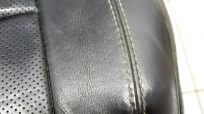 Driver's seat Jeep Grand Cherokee WK2 16-17 without airbag, electric, black leather, rusty at the bottom, dented, scratches, cracks, broken side pad fastener