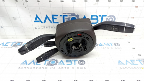 Steering column switch guitar assembly Mercedes W213 E 300/400/43/63 17-19 for heated steering wheel without camera, brown overlay