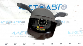 Steering column switch guitar assembly Mercedes W213 E 300/400/43/63 17-19 for heated steering wheel without camera, brown overlay