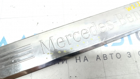 Door sill trim front left outer Mercedes W213 E 17-23 chrome, scratches