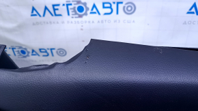 Door trim card front right Mitsubishi Outlander 14-21 black with black insert cloth, molding gray under carbon structure, scratches, scuffs, dents, abrasions, for dry cleaning