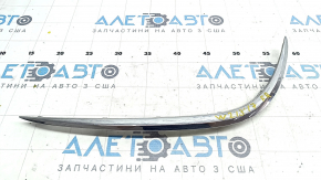 Front bumper molding right Mercedes W213 E 300/350/400/450 17-20 chrome, sand