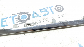 Molding front bumper central lower Mercedes W213 E 300/350/400/450 17-20 chrome, sand