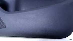 Door trim card front right Audi Q5 8R 09-17 black with black insert plastic, rubber armrest, molding dark wood gloss, dents, abrasions, scratches, broken fastening