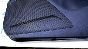 Door trim card front right Audi Q5 8R 09-17 black with black insert plastic, rubber armrest, molding dark wood gloss, dents, abrasions, scratches, broken fastening