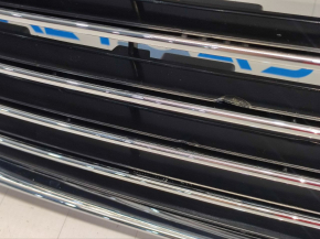 Grill radiator grill assembly with frame Ford Fusion mk5 17-18 chrome, melted plastic new analogue