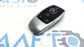 Smart key Mercedes W213 E 17-23 4 buttons, keyless, worn, bumps
